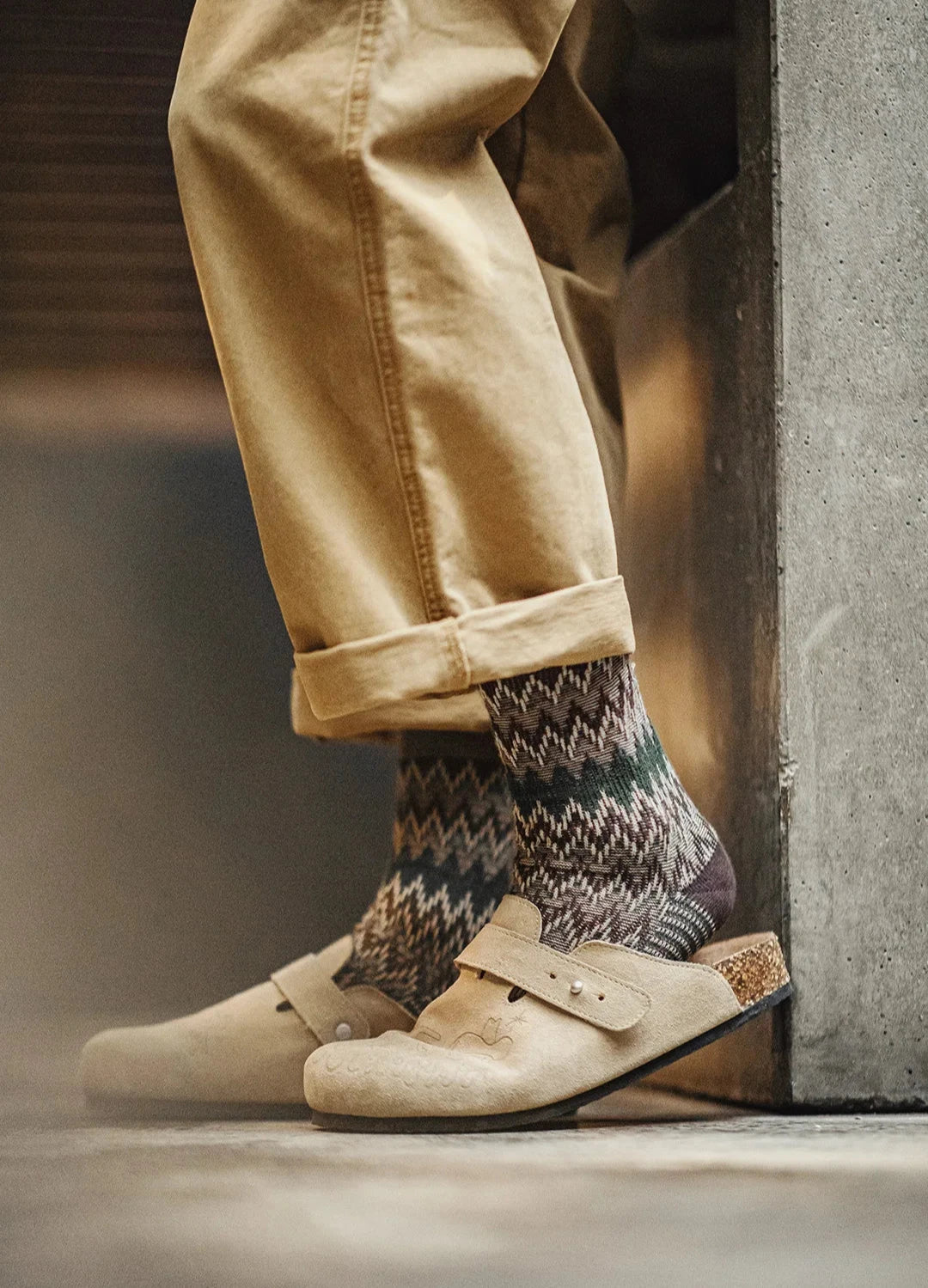 3 Pairs Heritage Pattern Knit Socks