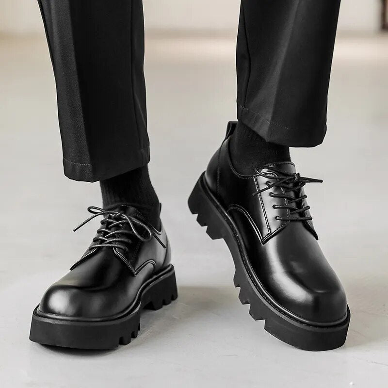 Ilsan Chunky Sole Lace-up Derby Shoes