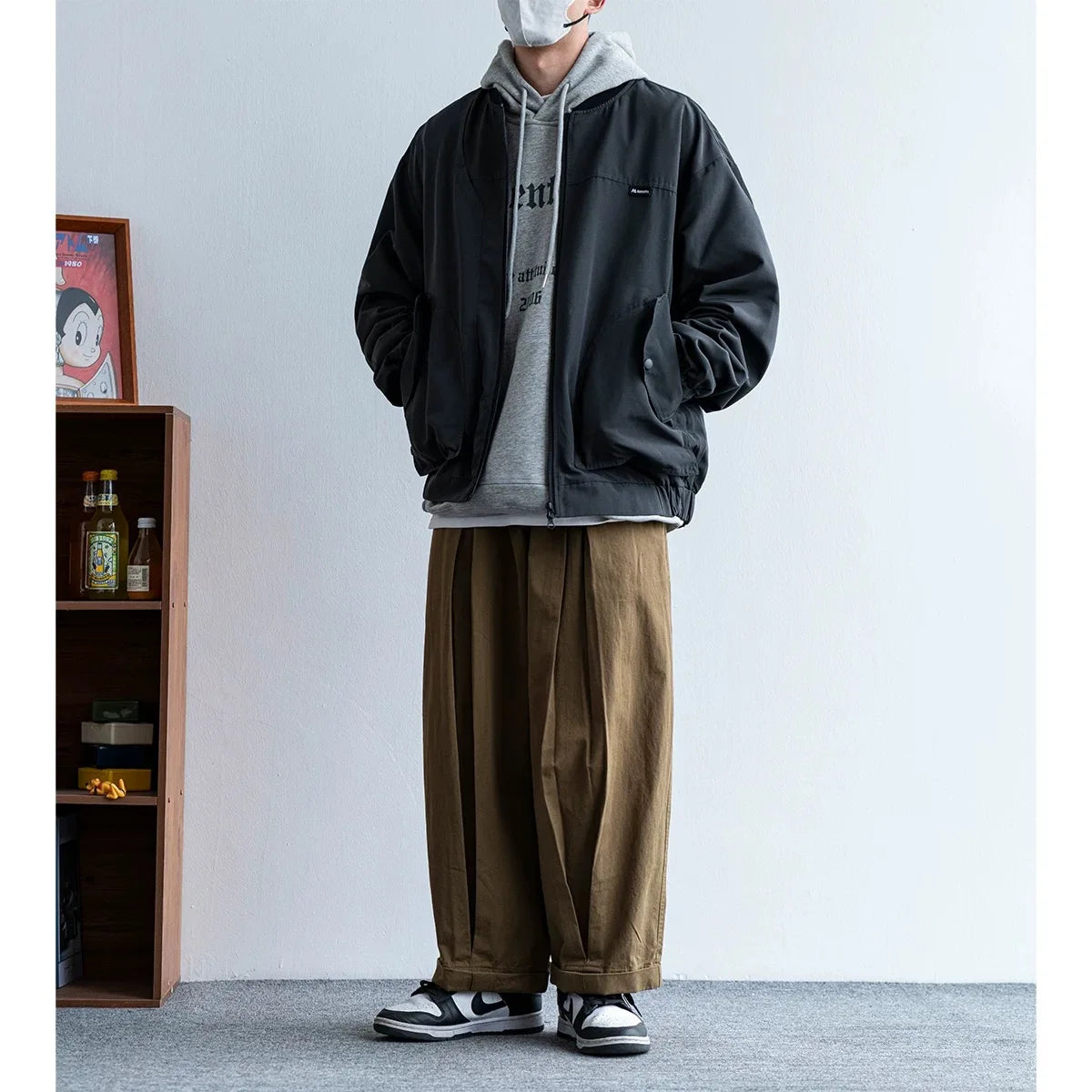 Inverted Pleat Volume Trousers