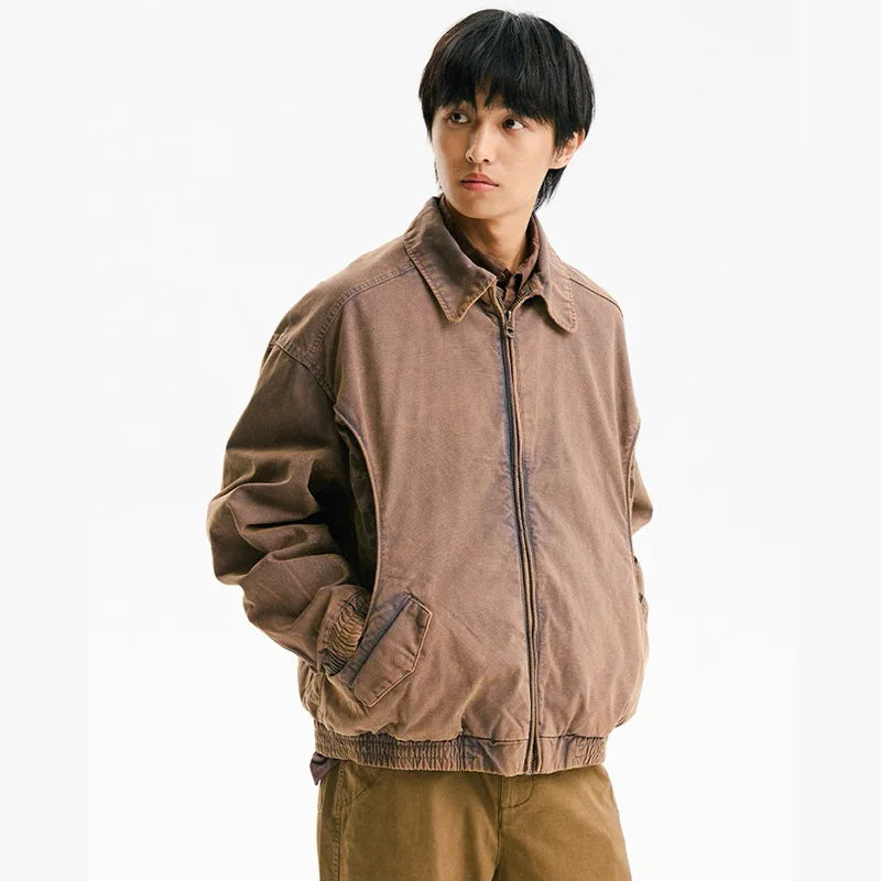 Leopard Print Panel Workwear Jacket
