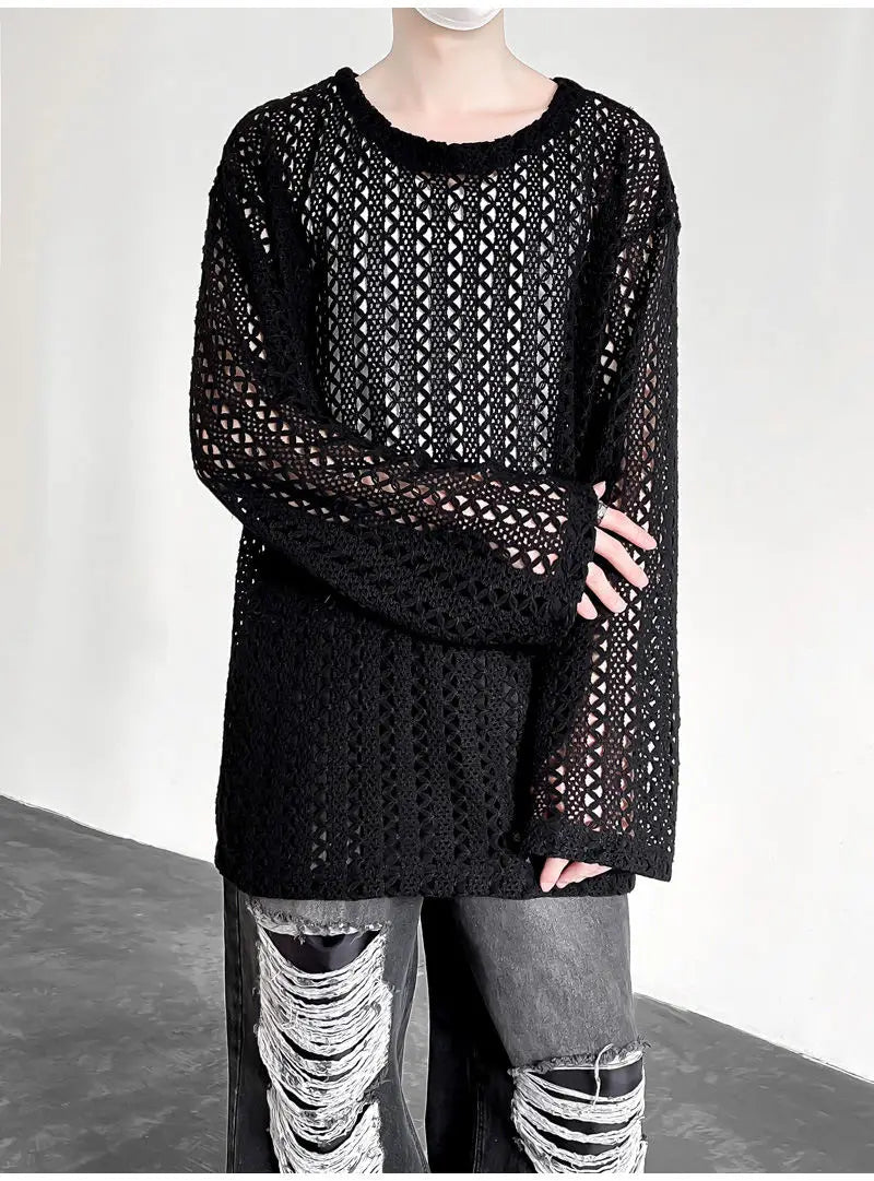★ 韓国の大人気【HIDDEN BEHIND】113 FOOTBALL MESH LONGSLEEVE WOODBLOCK 42 MESH FOOTBALL LS SHIRT 明日昼12時販売開始 SIZE