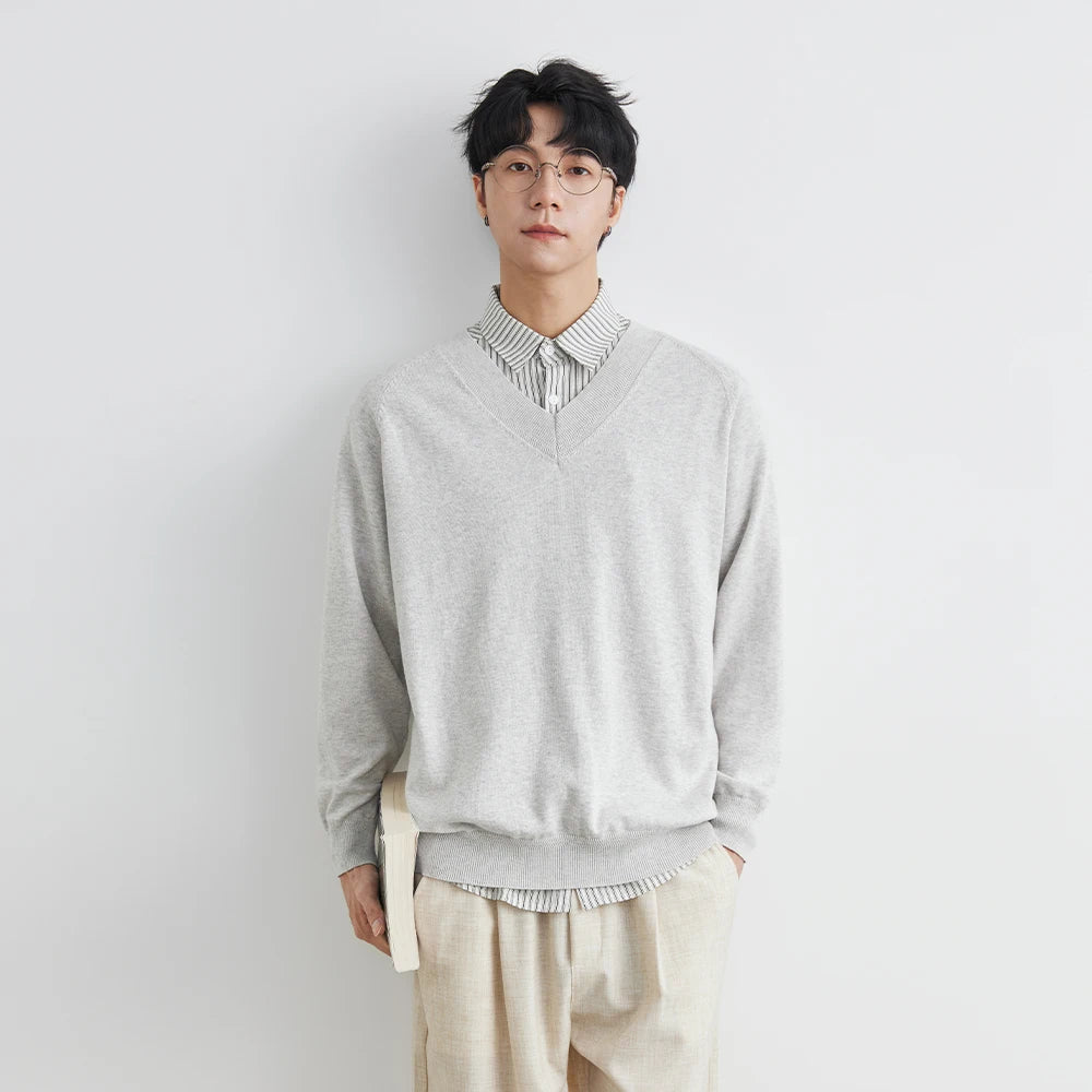 Minimalist V-Neck Sweater