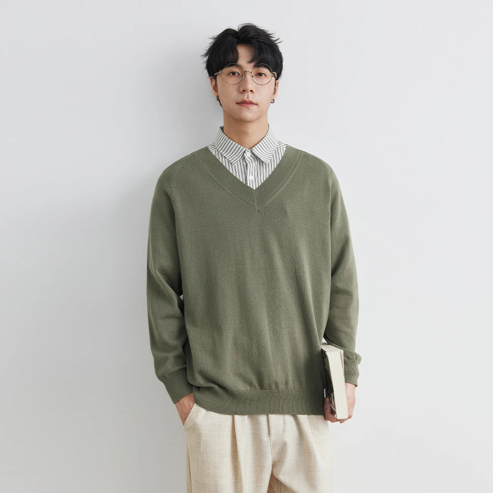 Minimalist V-Neck Sweater