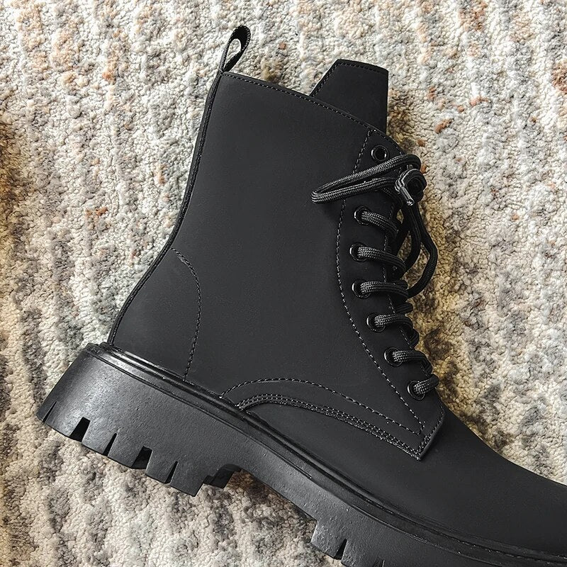 Matte best sale black boots