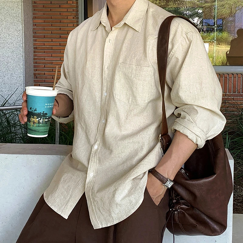 Neutral Tone Everyday Slub Shirt