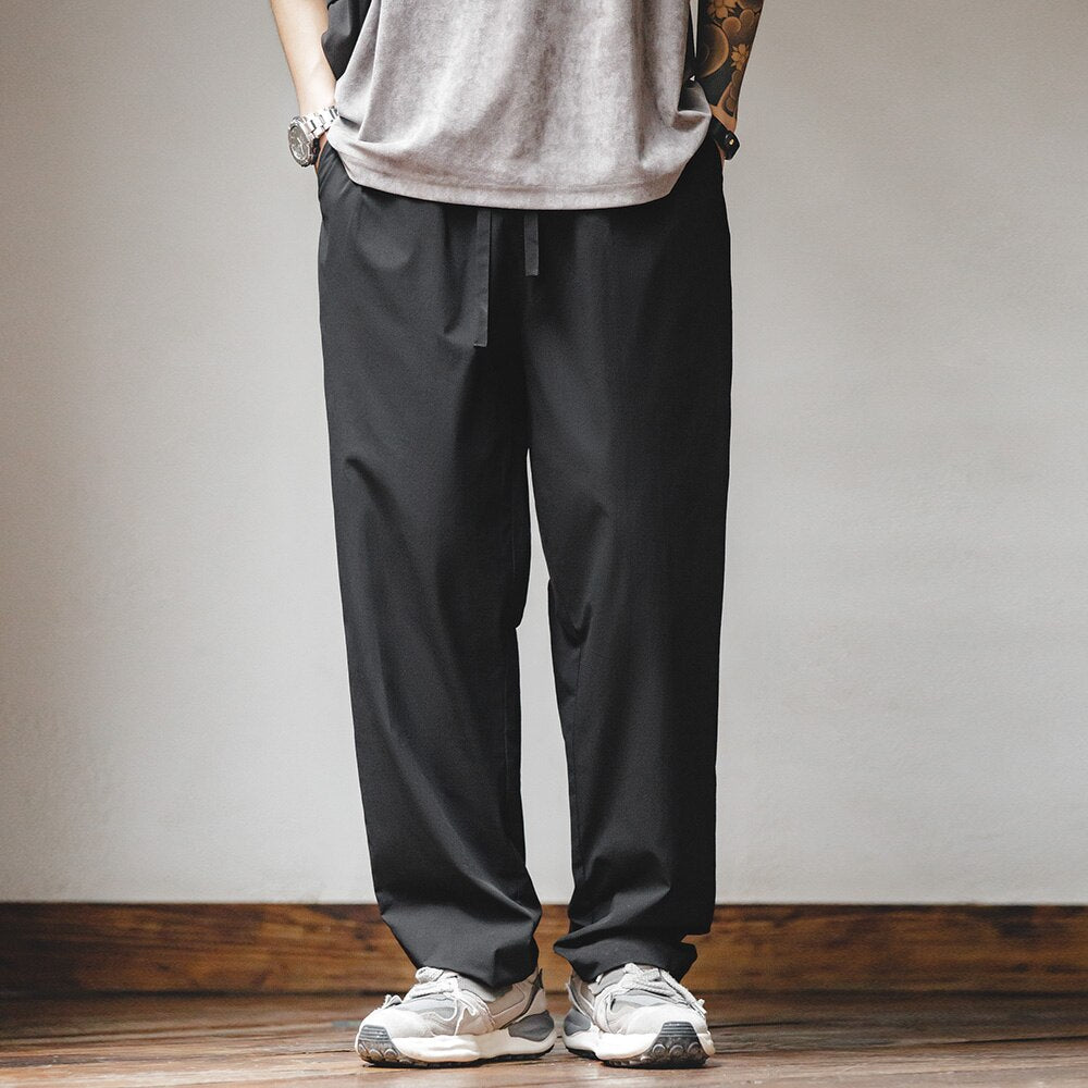 Men's Pants Korean Fashion Slim Fit Business Casual Long Trousers