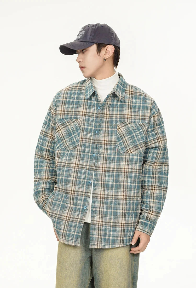 Quilted Check Overshirt