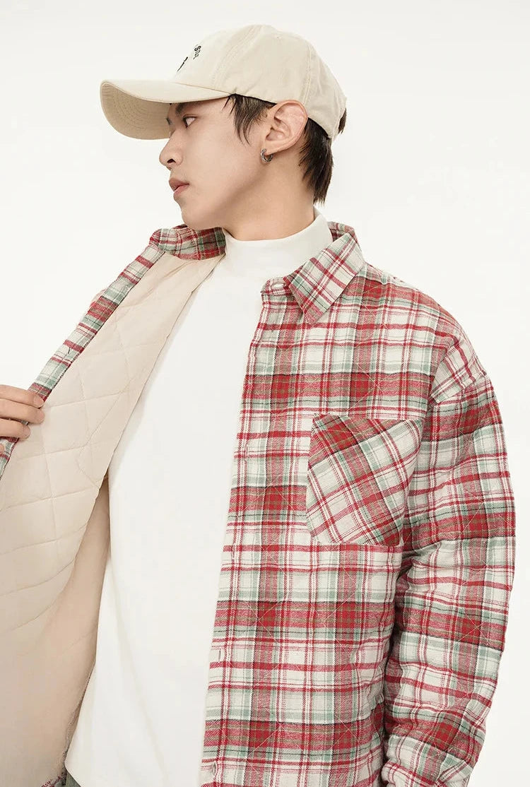 Quilted Check Overshirt