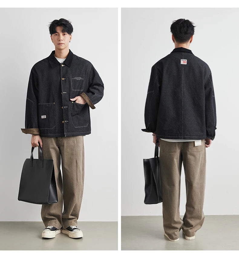 Raw Denim Workwear Jacket