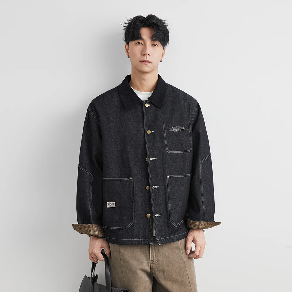 Raw Denim Workwear Jacket