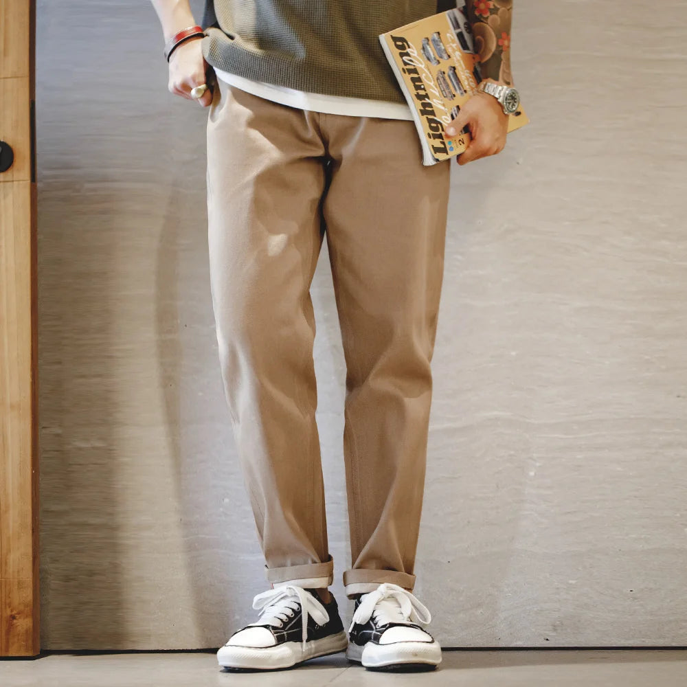 Raw Khaki Selvedge Jeans
