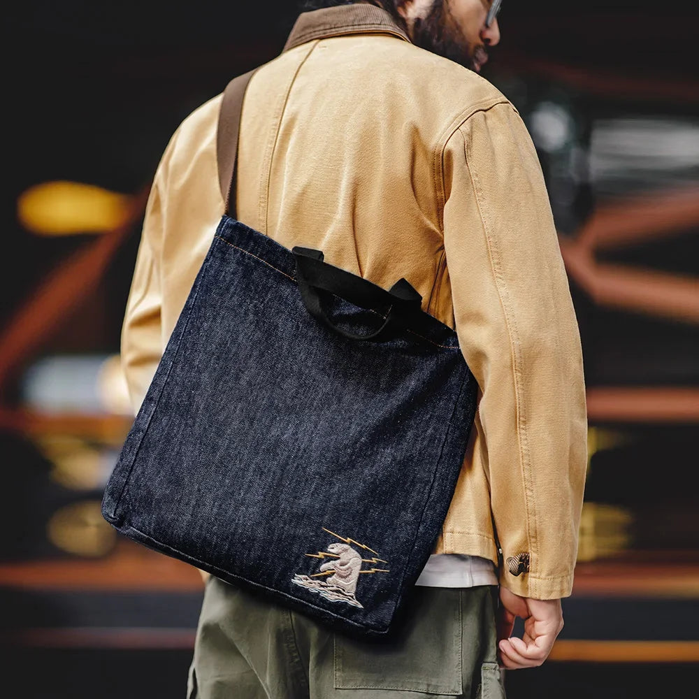 Retro 14oz Denim Tote Bag