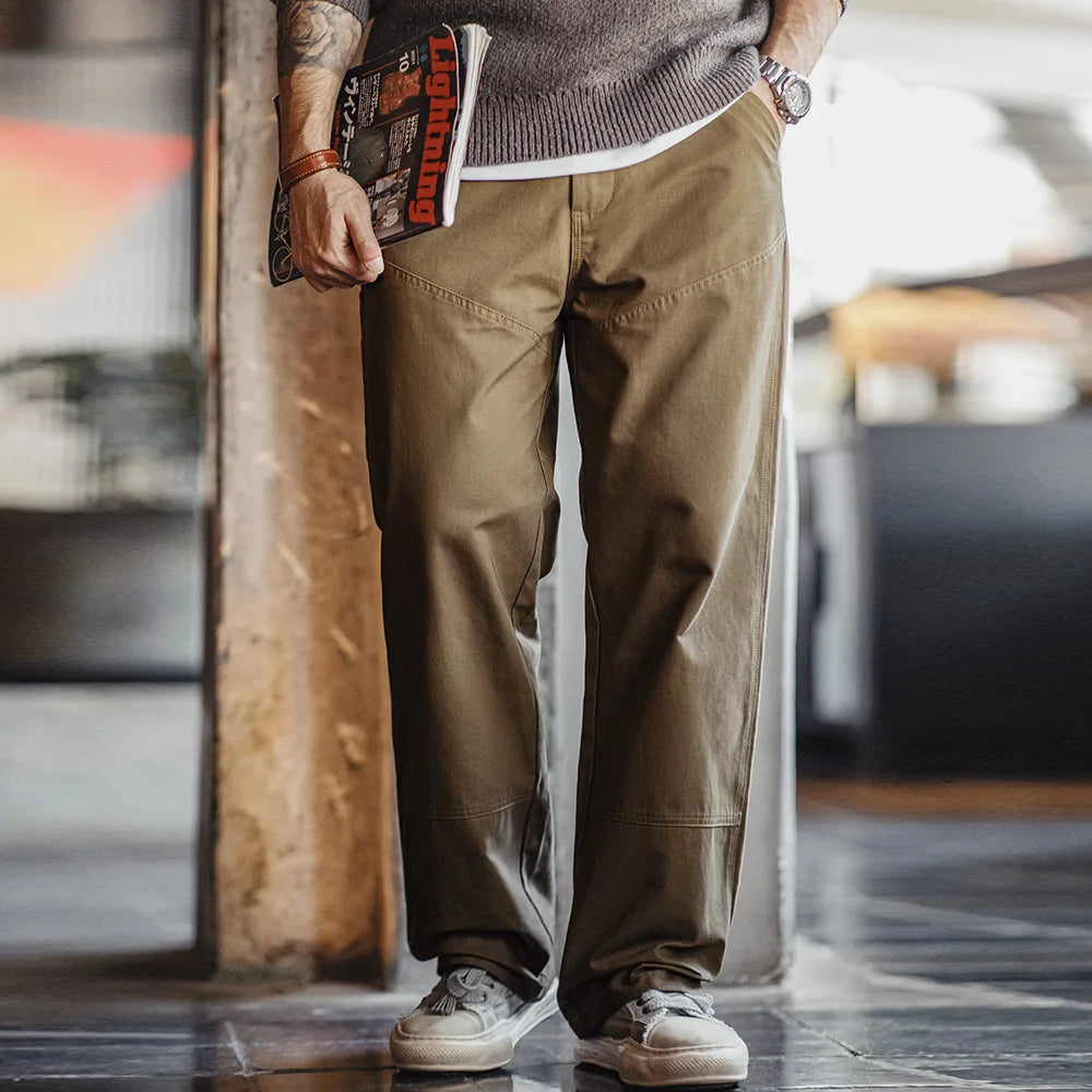 Retro Style Military Chino Pants