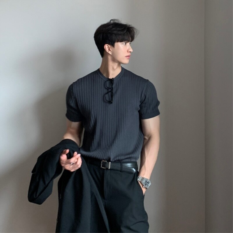 korean mandarin collar outfit - Google Search | Ropa casual de hombre, Ropa  de hombre, Ropa de hombre casual elegante