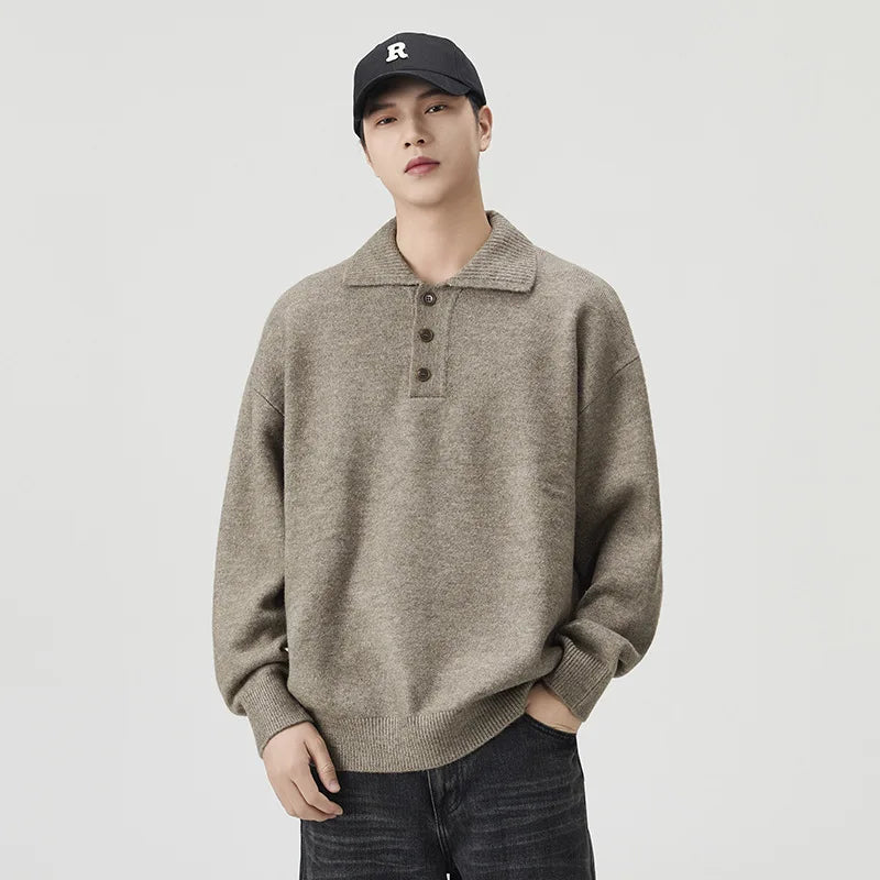 Knitted Polo Sweater