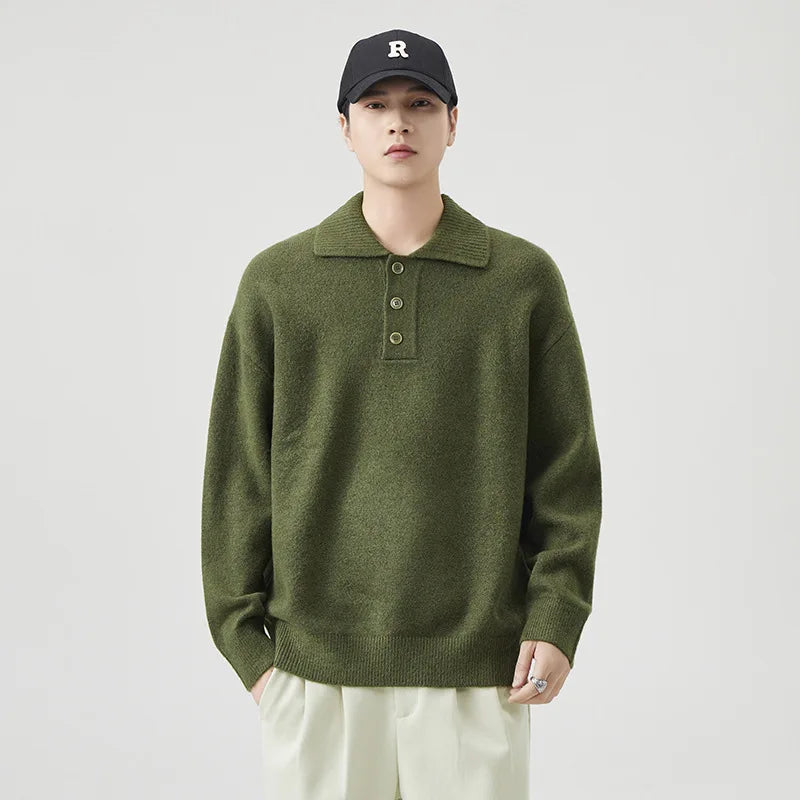 Knitted Polo Sweater