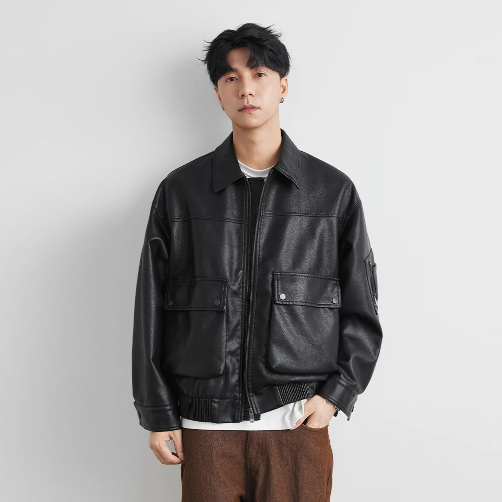 September Embossed Faux Leather Jacket