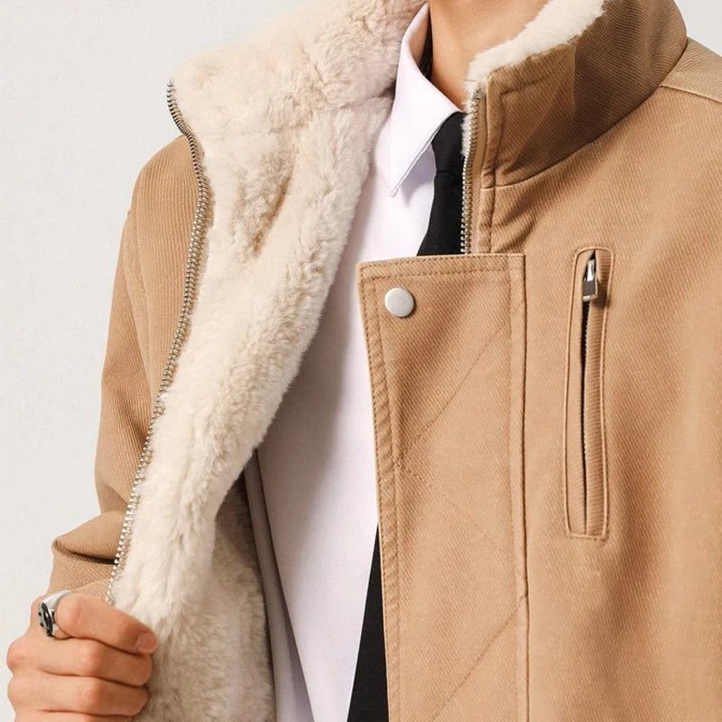Sherpa Lined Twill Pilot Jacket