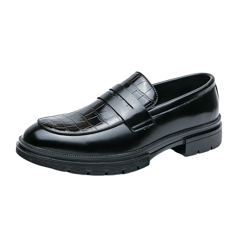 Sinwol Croc Patent Sleek Loafers