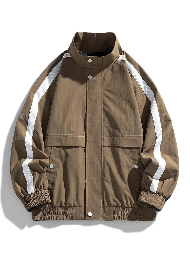 ジャケット・アウター archive khaki zip jacket Men's Reversible Classic Jacket Lightweight Zip Up