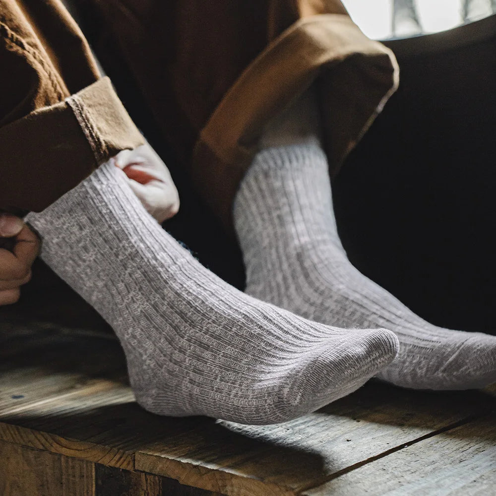 Space-Dyed Knitted Socks