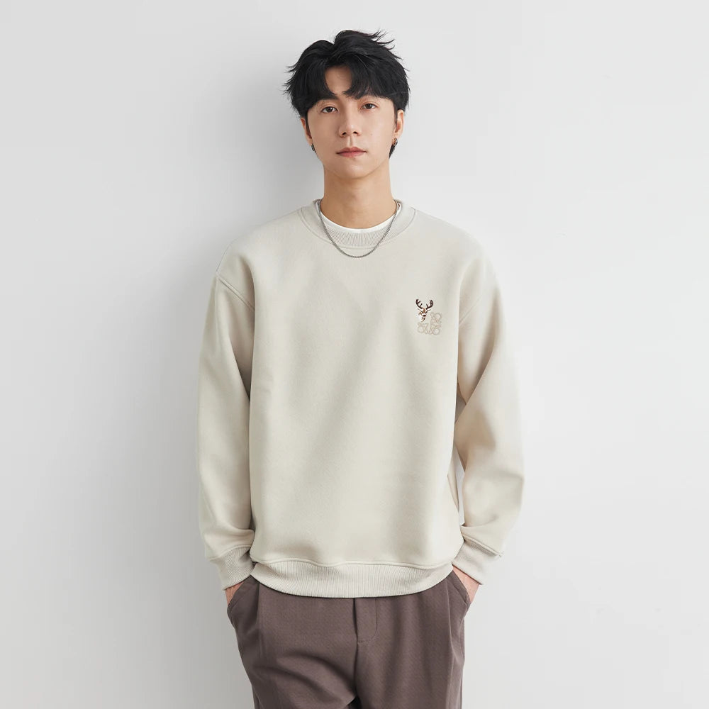 Stag Crest Embroidered Sweatshirt