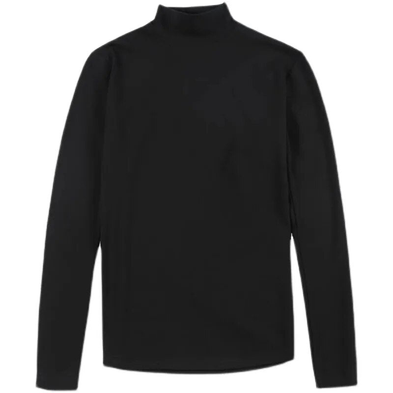 Mens black 2024 fitted turtleneck