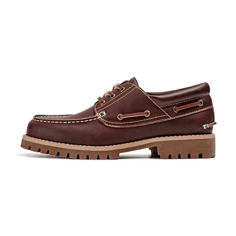 Teheran Lace Up Boat Shoes Streets of Seoul Men s Korean Style Fashion