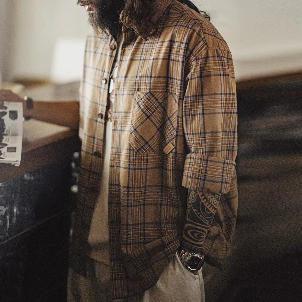 Vintage Plaid Long Sleeve