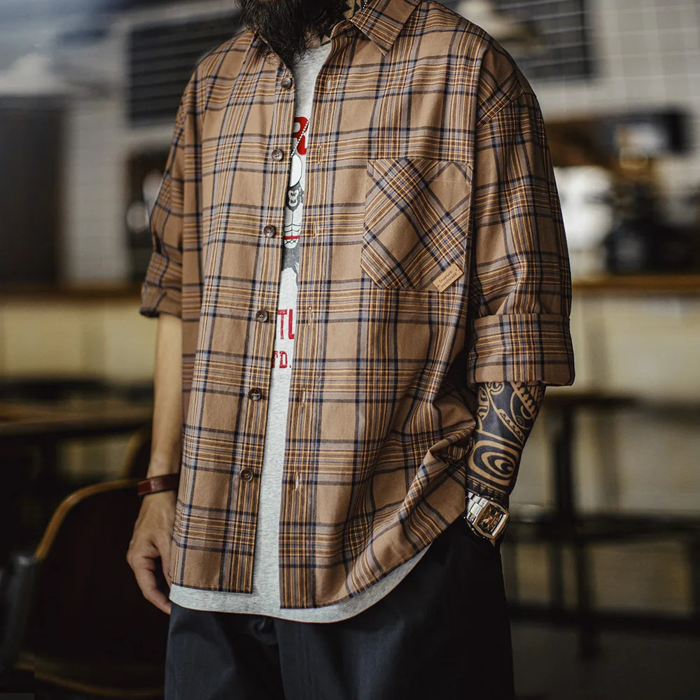 Vintage Plaid Long Sleeve