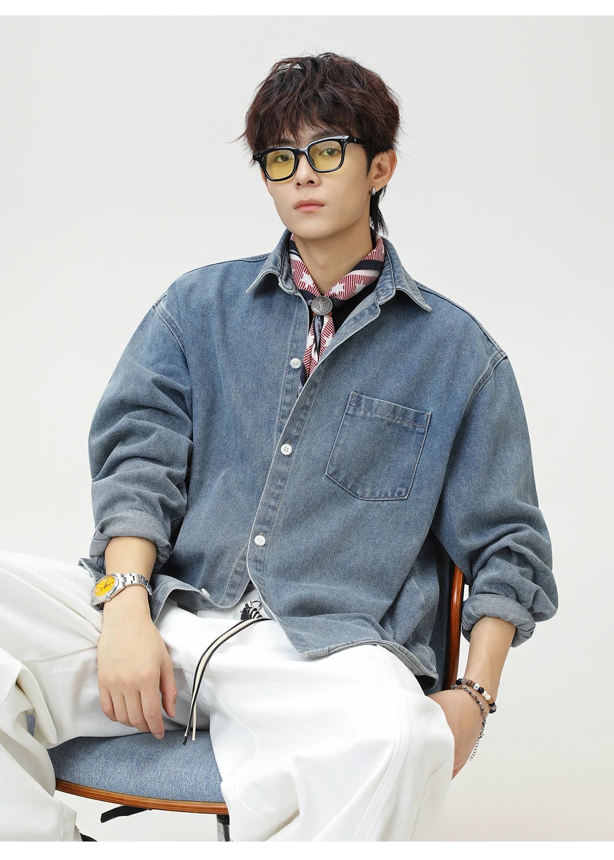 Vintage Wash Denim Shirt