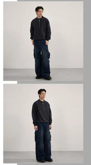 Vintage Wash Needlecord Cargo Pants for men - Streets of Seoul