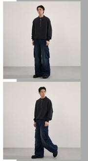 Vintage Wash Needlecord Cargo Pants for men - Streets of Seoul