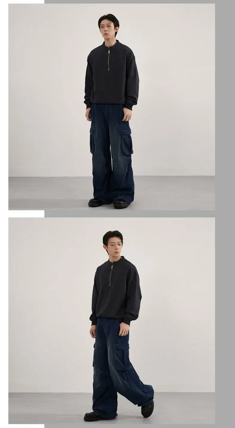Vintage Wash Needlecord Cargo Pants for men - Streets of Seoul