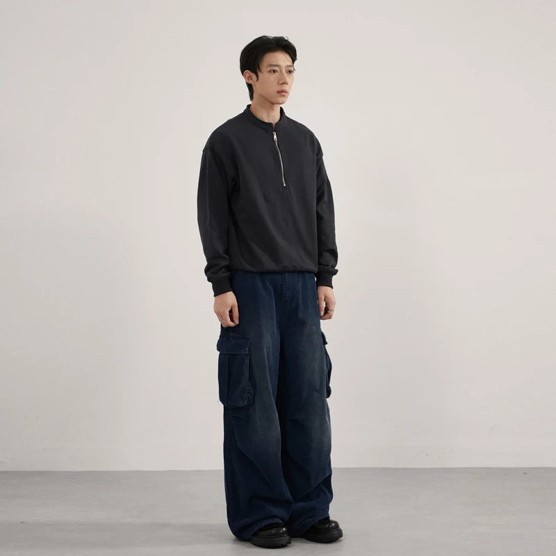 Vintage Wash Needlecord Cargo Pants for men - Streets of Seoul