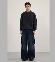 Vintage Wash Needlecord Cargo Pants for men - Streets of Seoul