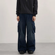 Vintage Wash Needlecord Cargo Pants for men - Streets of Seoul