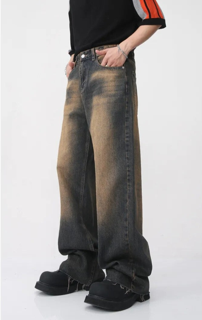 Vintage wash jeans store mens