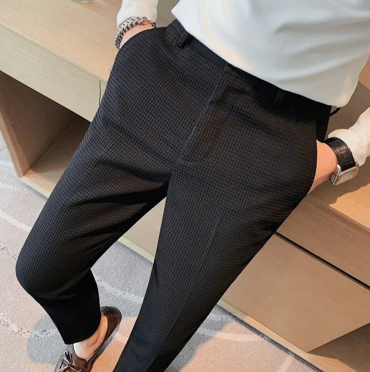 Formal Trouser: Explore Men Blue Cotton Formal Trouser Online | Cliths