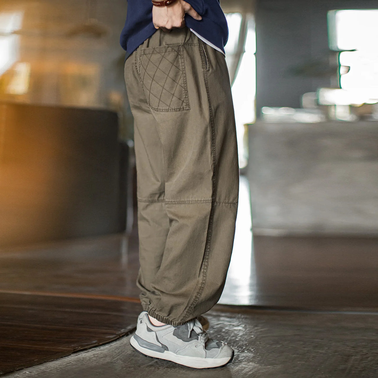 Washed Utility Jogger Pants