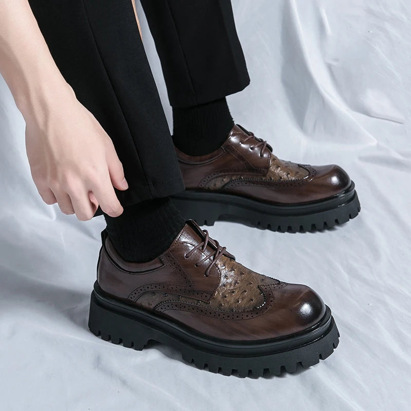 Yeouido Chunky Sole Brogue Shoes