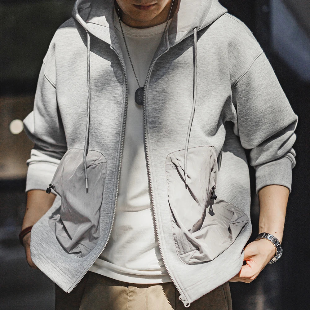 Zip-Up Utility Hoodie