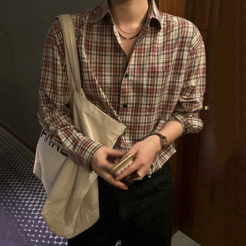 Autumn Plaid Long Sleeve Shirt