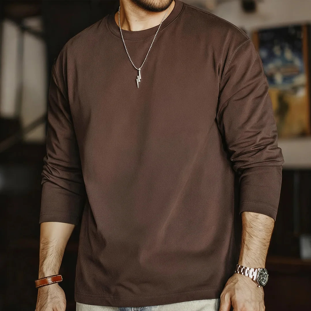 Heavyweight Cotton Long Sleeve T-Shirt