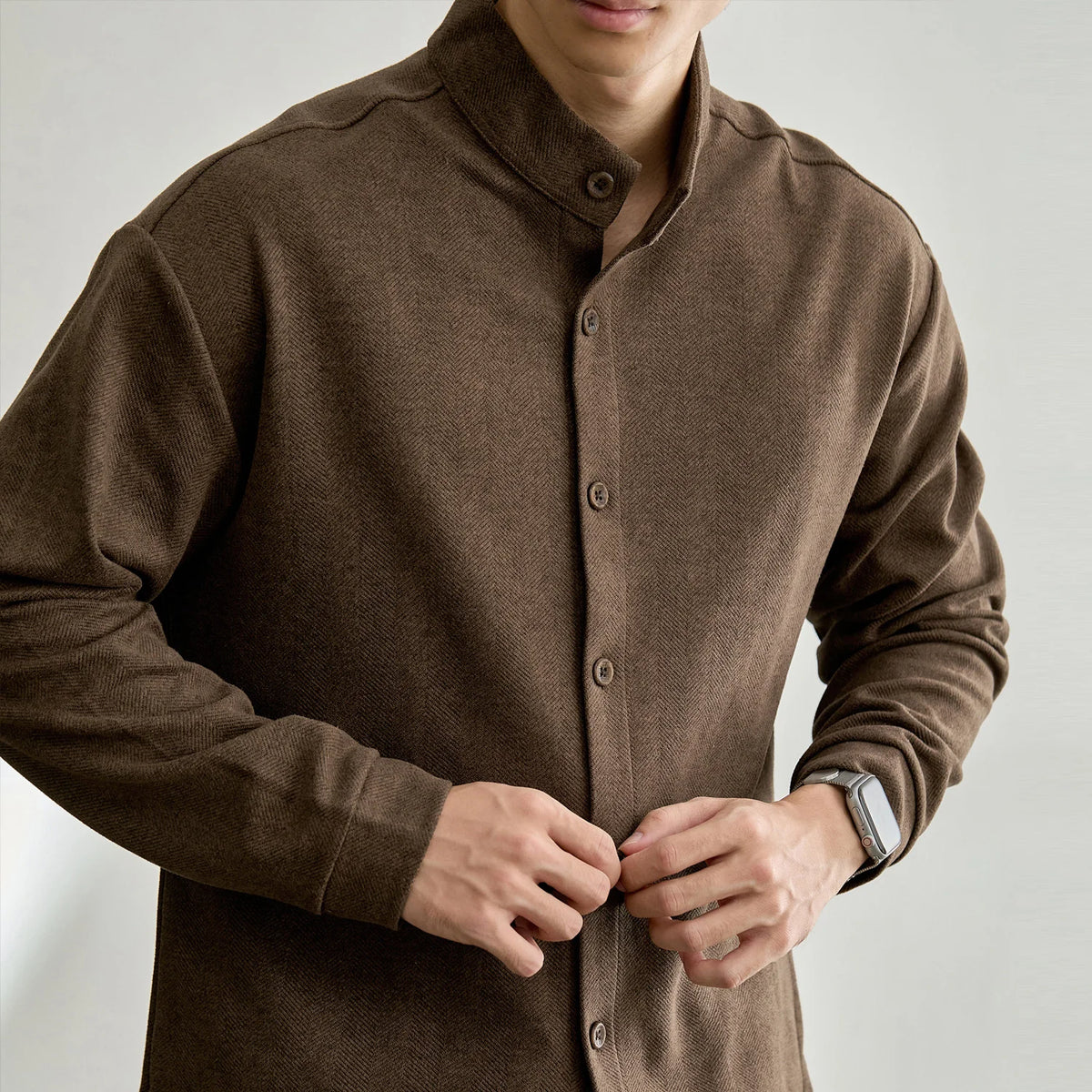 Herringbone Autumn Long Sleeve Shirt