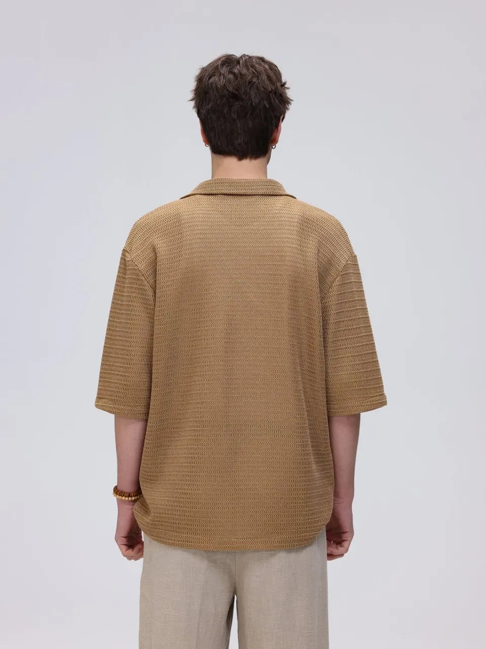 Open Knit Resort Shirt