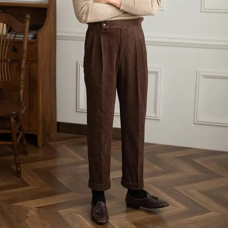 Soft Tailored Cord Trousers