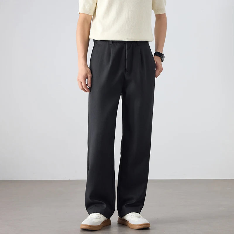Summer Tailored Straight Trousers
