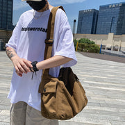 Canvas Messenger Bag, Streets of Seoul