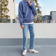Collared Knitted Jumper thestreetsofseoul-korean-street-style-minimal-kstyle-streetwear-mens-fashion-clothing